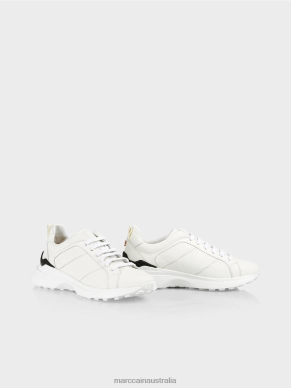Footwear White J8XFX1641 Lace-up trainers with contrast details Marc Cain